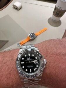 Superclone Rolex GMT-Master II 126710GRNR "Bruce Wayne" Jubilee 2024 photo review