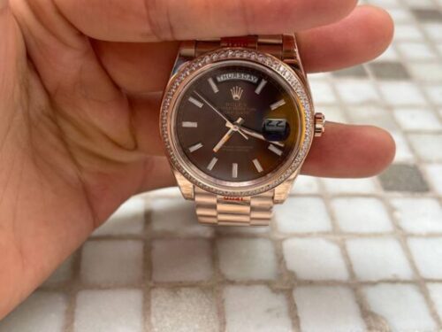 Superclone Rolex Day-Date 40 mm Chocolate Dial 228345RBR photo review